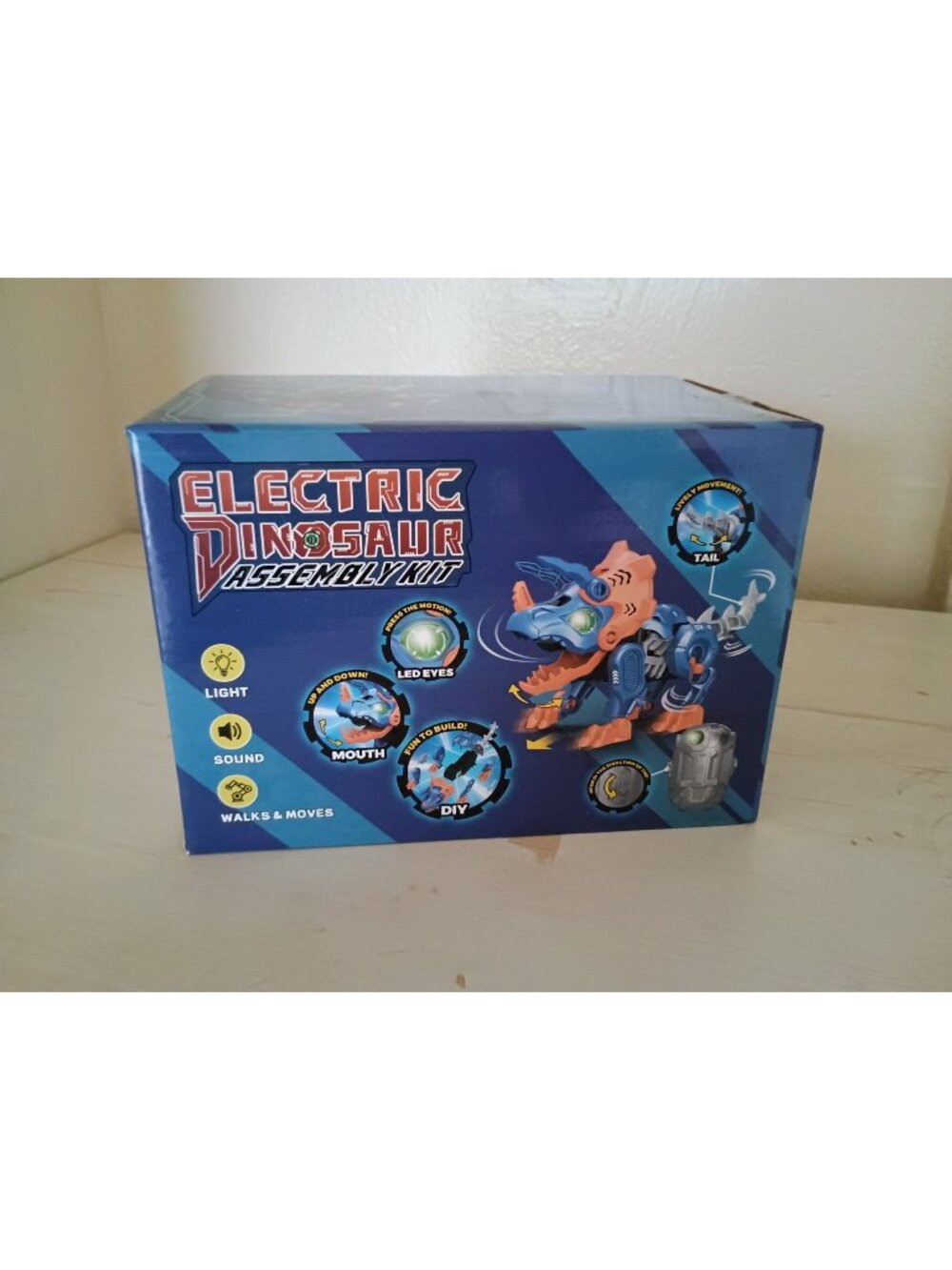 Electronic dinosaur STEM assembly kit motorized DIY building toy